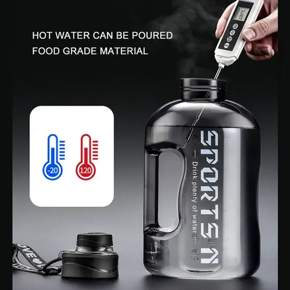 Large Capacity 2 Liter Water Bottle Sports Gym Water Kettle for Camping Travel BPA Free Drinking Bottles