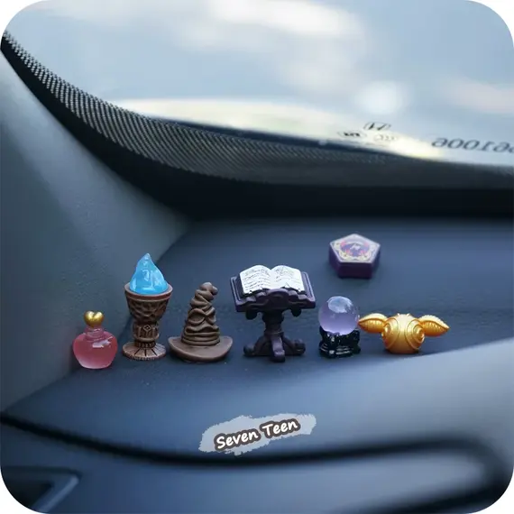 Magic Academy Series Car Mini Ornament Sorting Hat Magic Book Goblet Of Fire Golden Snitch