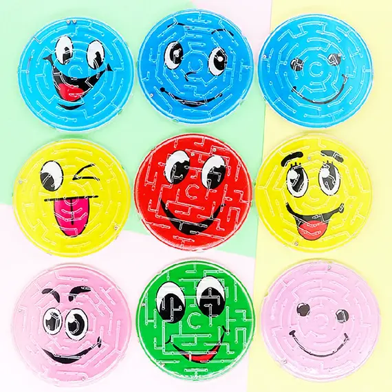 10-50 Pcs 7cm Cute Round Track Bead Maze Toy Kids Birthday Party Favors Pinata Filler Kindergarten Prizes Carnival Party Favors