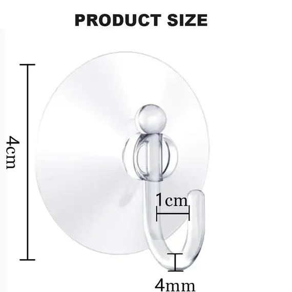 10/5Pcs Suction Cup Hooks Strong Suction Cup Holder with Plastic Hooks For Glass Window Wall Hook Hanger Home Kitchen Bathroom