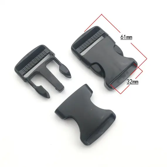 2Pcs Dual Adjustable Belt Buckles 20/25/32/38/50mm Plastic Hardware Side Release Buckles Backpack Belt Bag Parts Strap Webbing