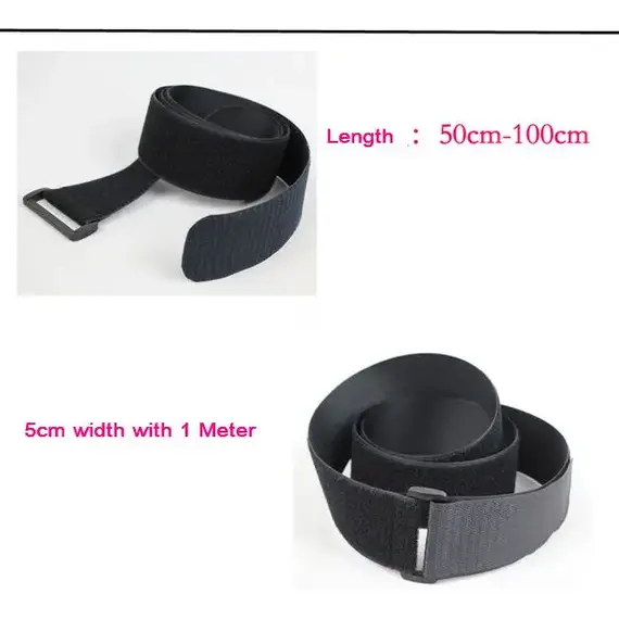 Reusable Nylon Fastening Luggage Ties with Buckle 5cm*0.5M/1M Back to Hook and Loop Fastening Sticky Tape Straps