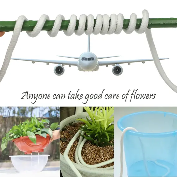 5M 4/5/6mm automatic watering absorbent wicks rope holiday accessories flower pot DIY device system pot dripping acrylic cotton