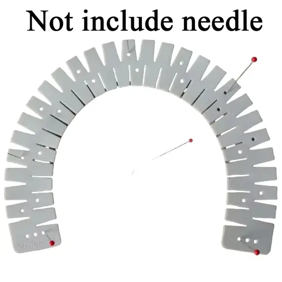 1pc Silicone Hemmer Flexible Sewing Tool Hem Ruler Sewing Auxiliary Tool with Marking Holes for Sewing Enthusiasts Gifts