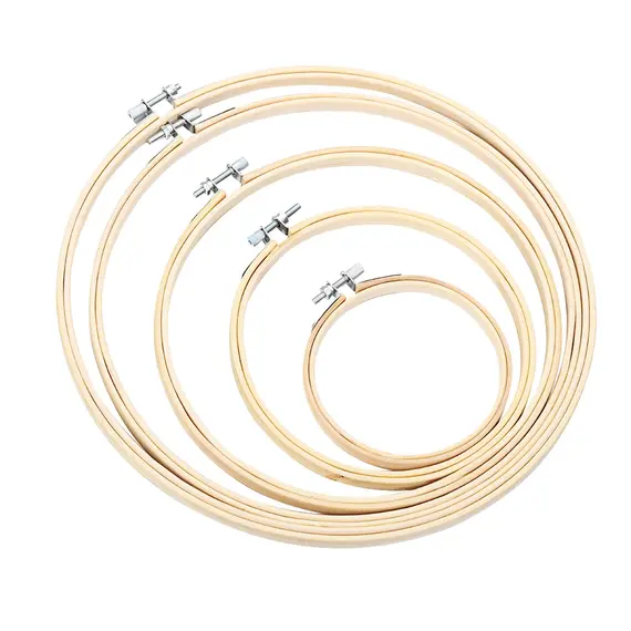 8/10/13/15/18/30cm Embroidery Hoop DIY Needlecraft Cross Stitch Machine Bamboo Frame Ring Round Loop Hand Household Sewing Tools
