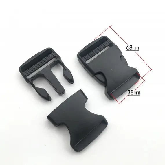2Pcs Dual Adjustable Belt Buckles 20/25/32/38/50mm Plastic Hardware Side Release Buckles Backpack Belt Bag Parts Strap Webbing