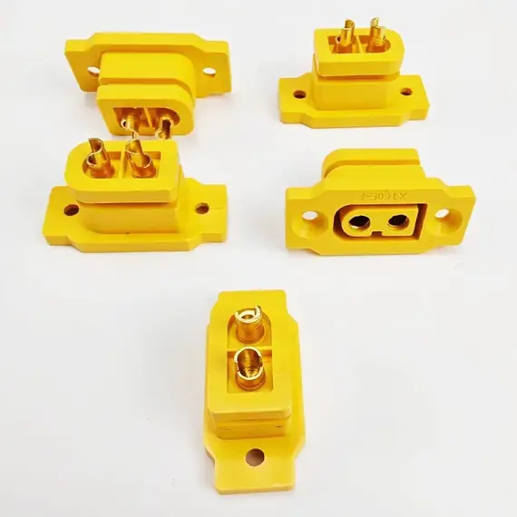 5pcs / 10pcs XT60E-F Female Plug Large Current Gold/Brass Ni Plated Connector Power Battery Connecting Adapter for RC Model