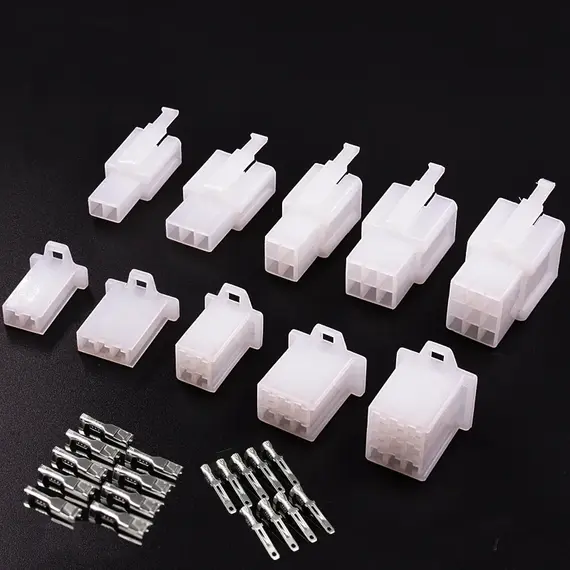 10Sets 2.8mm Automotive Electrical Connector Kit 2/3/4/6/9 Pin Waterproof Male Female Terminals for Car Motorcycle Wiring