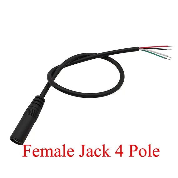 1/2/3/5Pcs 3.5mm Audio Cable Connector 2 3 4 Pole Mono Stereo Male Plug Female Jack Extension Wire AUX Headphone DIY Repair 30cm