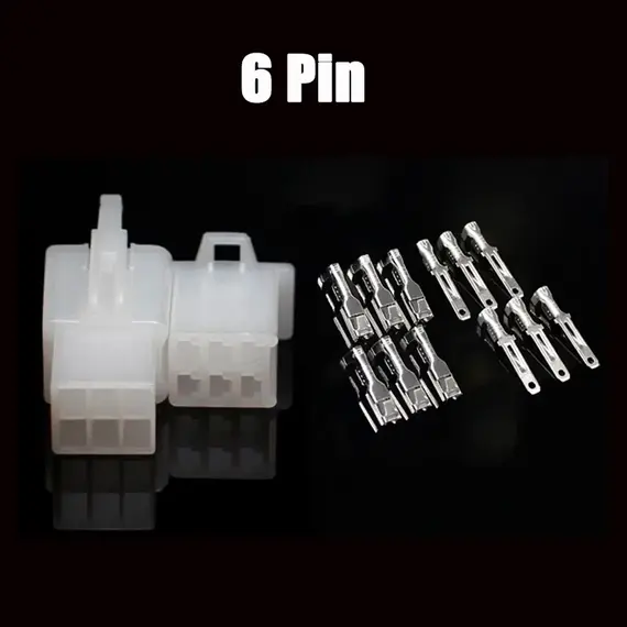 10Sets 2.8mm Automotive Electrical Connector Kit 2/3/4/6/9 Pin Waterproof Male Female Terminals for Car Motorcycle Wiring