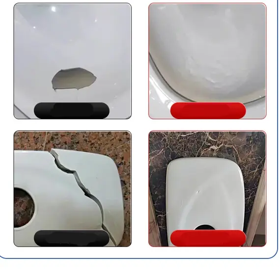 30/100g Tile Repair Agent AB Adhesive Ceramic Repair Glue Marble Floor Tile Toilet Washbasin Repair Glue Crack Repair Caulk Glue