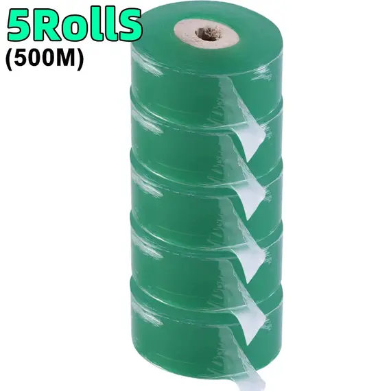 100/600M PE Grafting Tape Film Stretchable Self-adhesive Garden Tree Roll Tape Plants Seedlings Vine Tomato Grafting Accessories