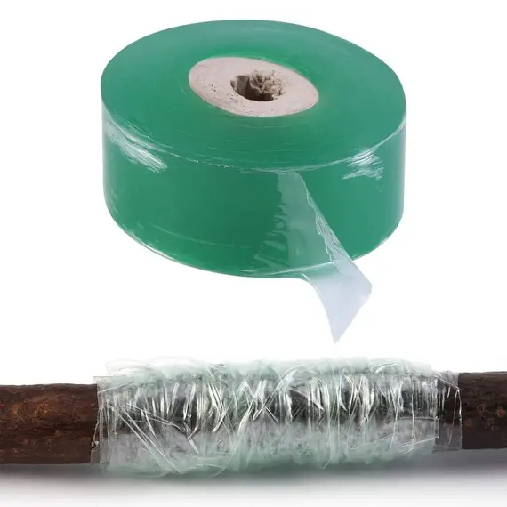 100/600M PE Grafting Tape Film Stretchable Self-adhesive Garden Tree Roll Tape Plants Seedlings Vine Tomato Grafting Accessories