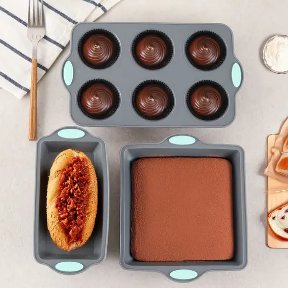 High-Temperature Resistant Silicone Cake Mold, Chiffon Cookie, Toast Muffin Cup, Non-Stick Cake Mold, Baking Mold