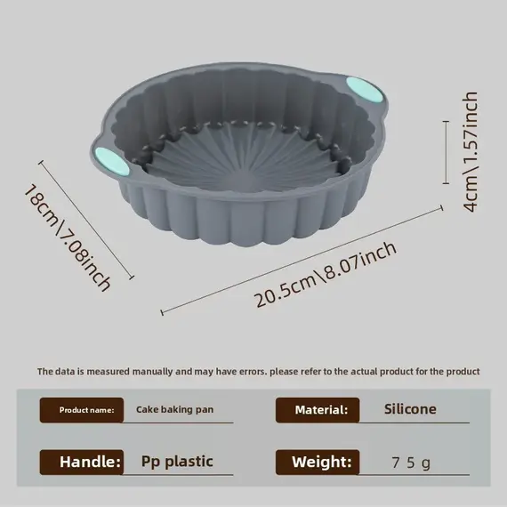 High-Temperature Resistant Silicone Cake Mold, Chiffon Cookie, Toast Muffin Cup, Non-Stick Cake Mold, Baking Mold