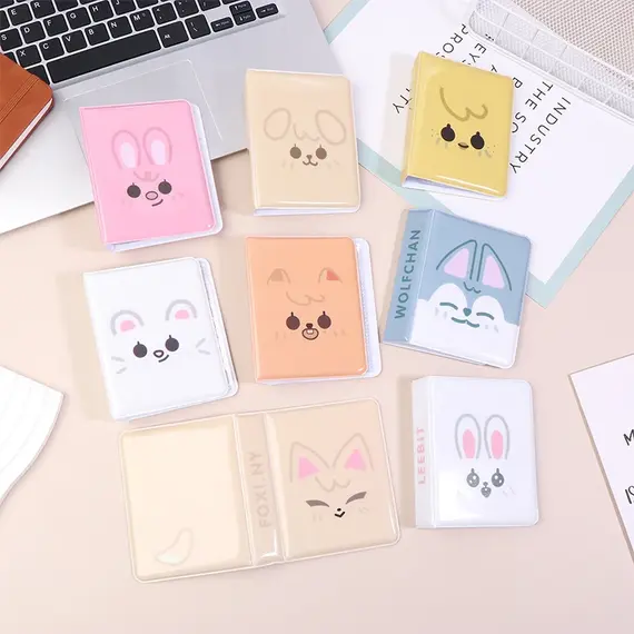 Cartoon Animal 3 Inch Album Photo Postcard Storage Album Idol Pictures Collection Kpop Card Binder Name Card Book Album