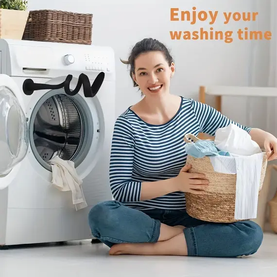 Keep Your Washer Fresh: Easy-to-Use & Bendable Silicone Front Load Washer Door Prop – Flexible, Sturdy Washer Door Stopper