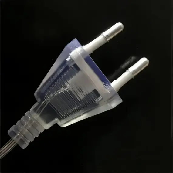 3M 5M Power Plastic Extension Cord for EU Plug LED Holiday Light String Extension Standard Home Transparent Cable Extension Wire