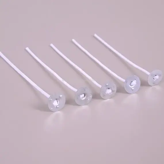 100Pcs Multi Size Cotton Wick Glass Bottle Aromatherapy Clear Empty Bottle Candle Wick Diy Candle Making Tool