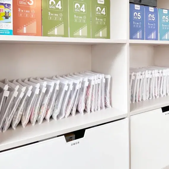 Toy storage bag Children's building blocks small toys special sorting bag bag transparent mesh gauze zipper mesh bag