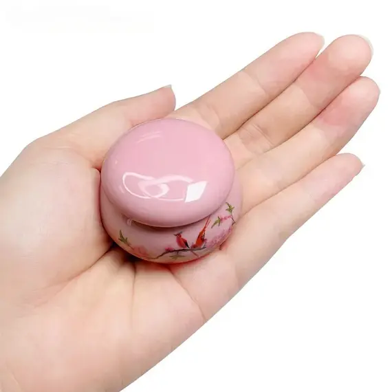 1Pc Ceramics Nail Cup with Lid Acrylic Liquid Powder Ceramic Cup Nail Art Acrylic Liquid Powder Porcelain Dappen Dish Container