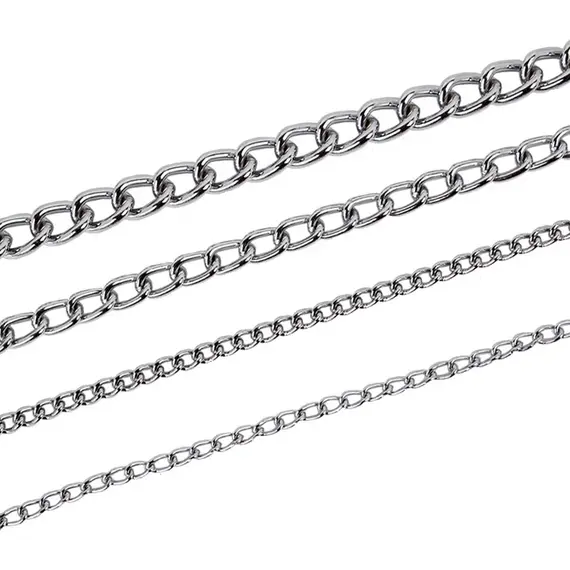 4 Size Stainless Steel Slip Chain Collar For Dog Adjustable Pet Accessories Dog Collar For Small Medium Large Dog Pitpull Collar