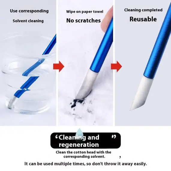 For Assembly Model Tools Aluminum Alloy Panel Line Eraser Wipe Stick Model Wipping Cleaning Tools
