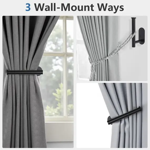 Adhesive Curtain Holdbacks Curtain Tie Backs Curtain Holdbacks No Drill Curtain Pull Backs Adhesive Curtain Hooks Curtain Holder