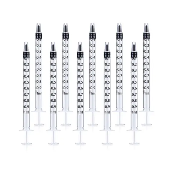 2-20Pcs 1ml-10ml Plastic Reusable Syringe For Measuring Nutrient Hydroponics Kithchen Tool