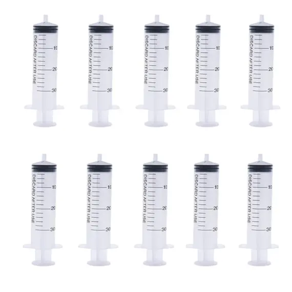 2-20Pcs 1ml-10ml Plastic Reusable Syringe For Measuring Nutrient Hydroponics Kithchen Tool