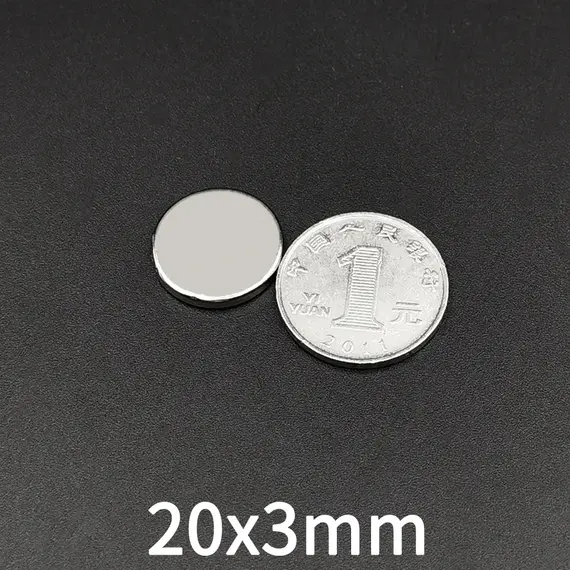 5/10Pcs 20x3 Magnet Super Powerful Small Round Permanent Disc Magnetic 20*3 for Fridge, DIY, Building, Scientific, Craft
