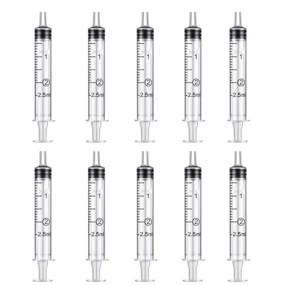 2-20Pcs 1ml-10ml Plastic Reusable Syringe For Measuring Nutrient Hydroponics Kithchen Tool