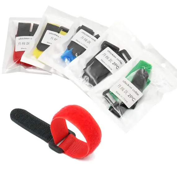 2Pcs No Crow Rooster Collar Chicken Collar Noise Free Anti-Hook Neckband Poultry Collars Supplies