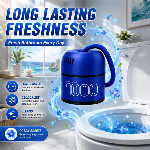 Automatic Toilet Bowl Cleane HangingToilet Cleaner BottleToilet Deodorizer Freshener Continuous Cleaning Bathroom Odor Control