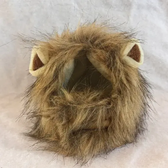 New Cute Funny Pets Clothes Cap Cute Cat Wig Lion Mane Costume Cosplay Kitten Dog Hat with Ears Fancy Party Supplies