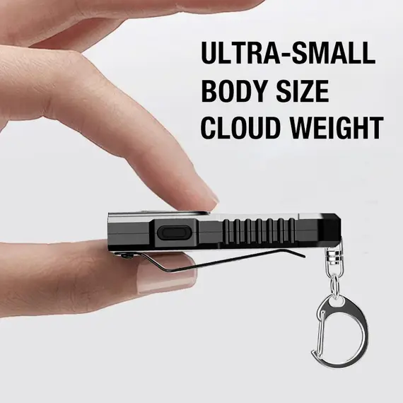 Portable Waist Hanging Keychain, Mini Flashlight, Multifunctional Emergency Charging, Anti Key Chain, Super Large, Bright, House