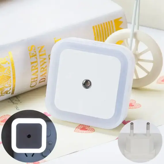 Wireless LED Night Light Sensor Lighting Mini EU/US Plug Night Lights For Children Room Bedroom Living Room Decoration Lighting