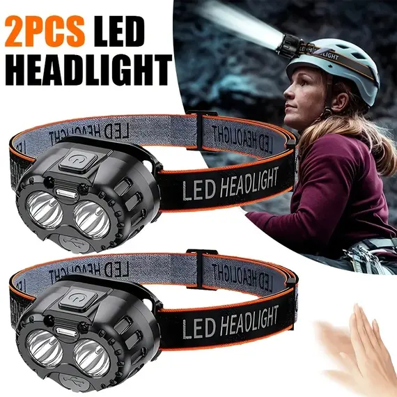 Powerful LED Headlamp IPX4 Waterproof Emergency Head Flashlight 250LM XPE LED Headlamp 500mAh for Outdoor Fishing Camping Hiking
