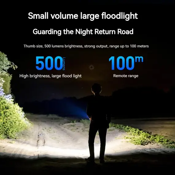 PHILIPS 2025 NEW SFL1121  EDC Flashlight LED Rechargeable Mini EDC Keychain Flashlights Camping Lamp For Hiking Self Defense