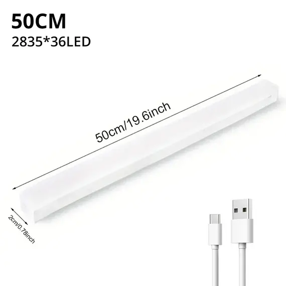 Motion Sensor Night Lights Wireless LED Lamp USB Rechargeable Magnetic For Wardrobe Room Closet Kitchen Aisle Tube Detector Bulb