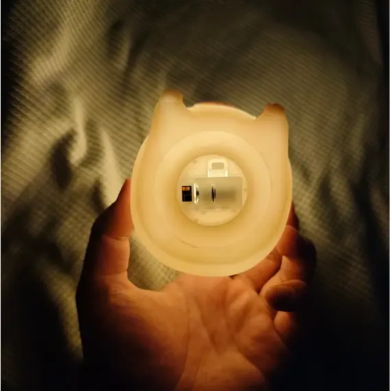 Cute Capybara Night Light Cute Cartoon Silicone Creative Bedside Sleep Night Lamp Room Decor Birthday Christmas Gift