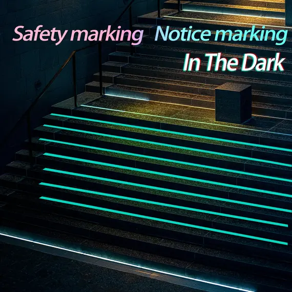 Luminous Fluorescent Night Self-Adhesive Glow In The Dark Sticker Tape Safety Security Home Decoration Warning Adhesive Tape