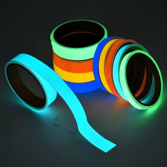 Luminous Fluorescent Night Self-Adhesive Glow In The Dark Sticker Tape Safety Security Home Decoration Warning Adhesive Tape