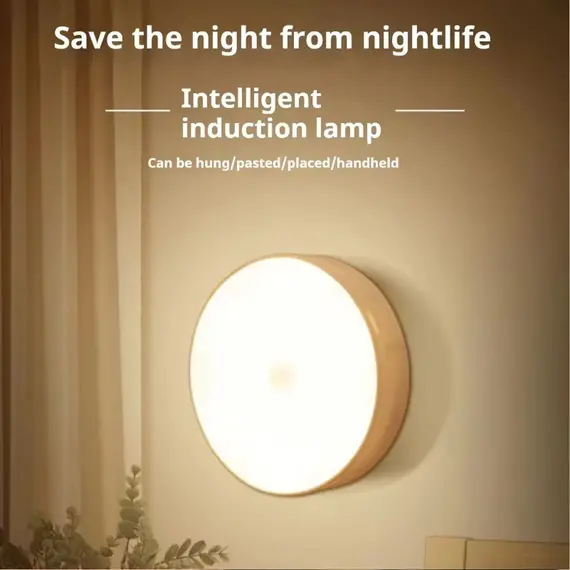 Night Lights Wireless LED Motion Sensor Lamp USB Rechargeable Magnetic For Wardrobe Room Closet Kitchen Aisle Tube Detector Bulb