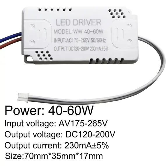 LED Driver 230mA 8-24w 24-40w 40-60w 60-80w 80-120w 100-150w LED Constant Current Driver Power Unit Supply LED Transformer