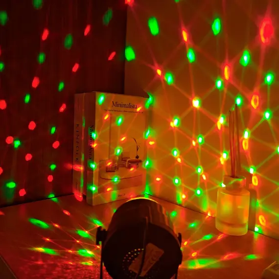Strobe And Remote Control Disco Ball Ambiance Lights. Holiday Family Gatherings, Birthdays, Weddings, Bars, Clubs