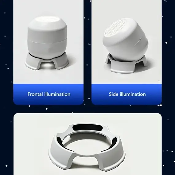 360° Rotating Starry Ocean Projection Night Light Dynamic Projector Decorative Lamp Ocean-Themed Projection Light Festival Gift