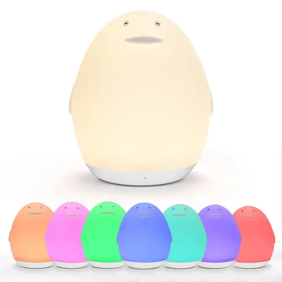 7 Color Changing Night Light RGB Remote Control Touch Dimmable Lamp Portable Table Bedside Lamps USB Rechargeable Night Lamp