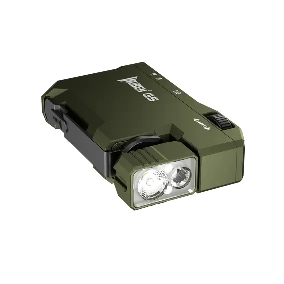 WUBEN G5 EDC Flashlight 400Lumens RGB&White Type-C Rechargeable Pocket-Sized Brilliance Keychain Light Bulit-in Battery-Green