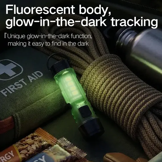 Multi Functional Keychain Light Mini Strong Flashlight Magnet 5050 Portable LED Key Light